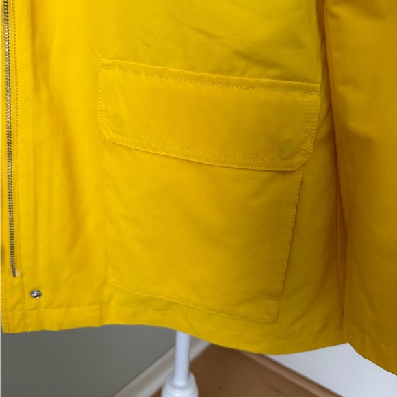 GAP Bright Yellow Hooded Raincoat - Picture 5 of 9